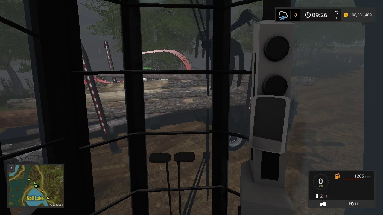 FS 17 Loading Logs In The Rain - YouTube