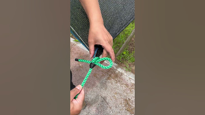 Great Tarp Corner Knot - It Works Wonder!
