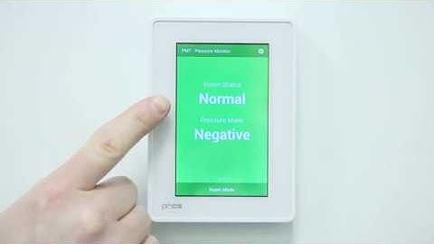 Touchscreen Room Pressure Monitor: Basic Operation
