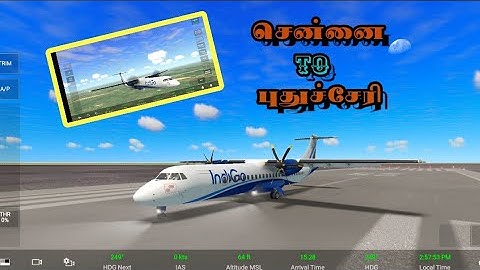 RFS FLIGHT GAME TAMIL PRO CHENNAI TO PUDUCHERRI #flight #rfs #flightsimulator