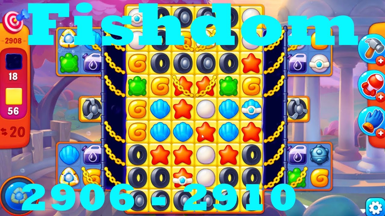 Fishdom Level 2906 - 2910 HD Walkthrough | 3 - match game | gameplay ...