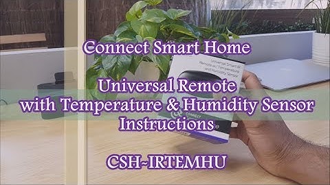 Connect Smart Home Universal IR Remote CSH-IRTEMHU Instructions