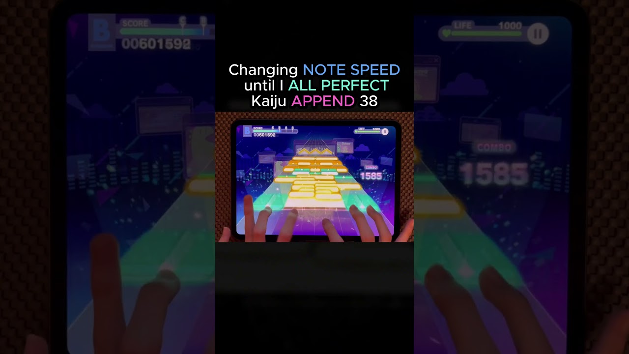 Changing NOTE SPEED until I ALL PERFECT #rhythmgame #プロセカ