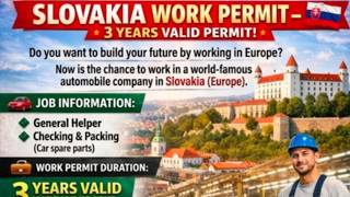 SLOVAKIA WORK PERMIT AVAILABLE