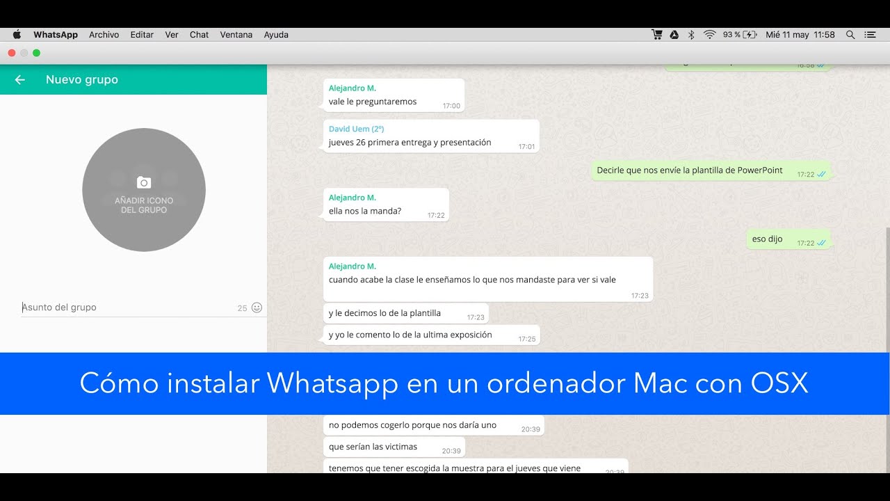 como instalar whatsapp en mi computadora mac