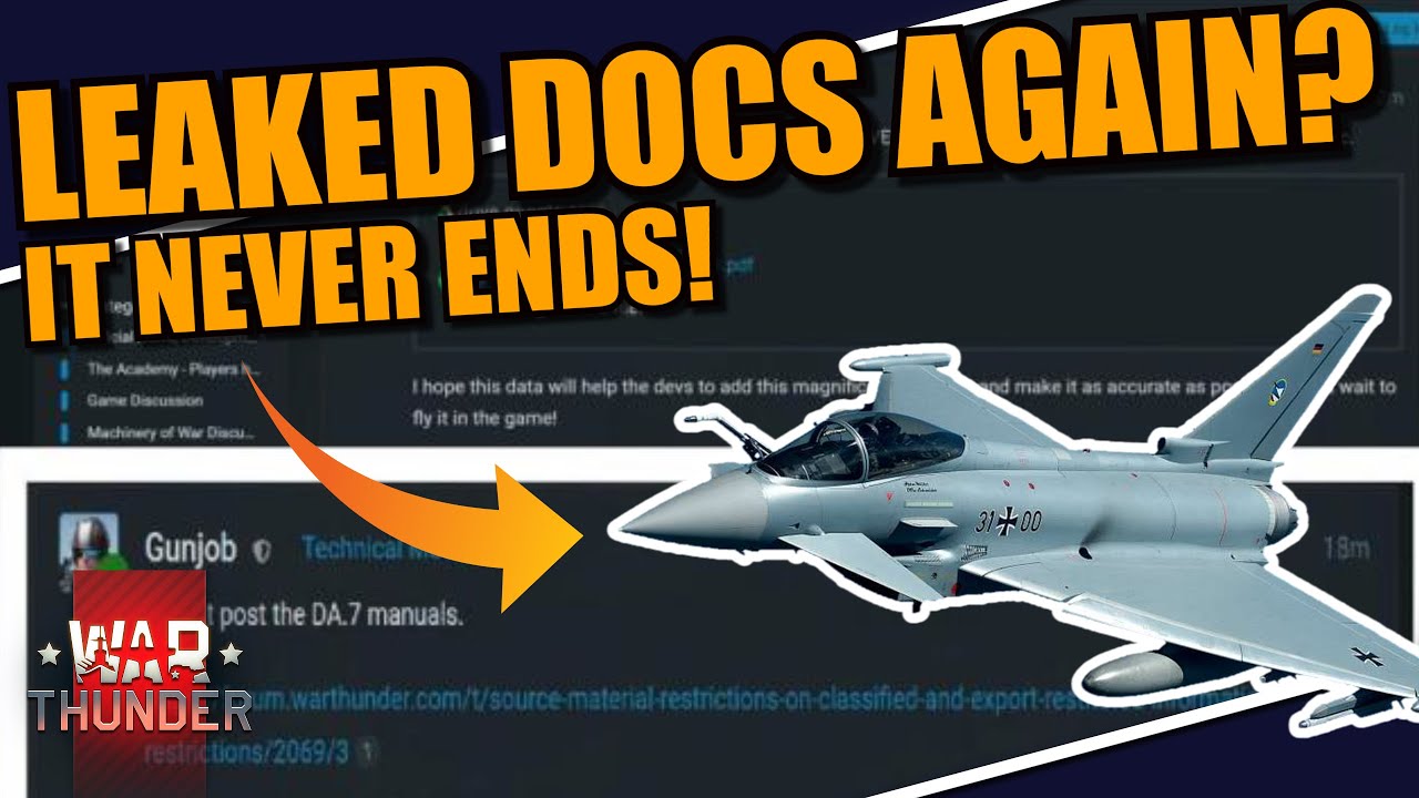 War Thunder - They LEAKED CLASSIFIED DOCS AGAIN? This time the