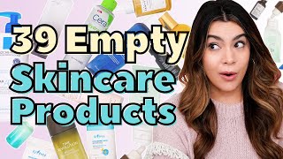 I Emptied 39 Skincare Products in 3 Months!