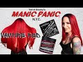 MANIC PANIC VAMPIRE RED ON BLEACHED AND UNBLEACHED HAIR | SHADOW ROOTS