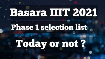 basara iiit phase 1 results date | basara iiit results today or not | focus fire Rgukt| phase 1