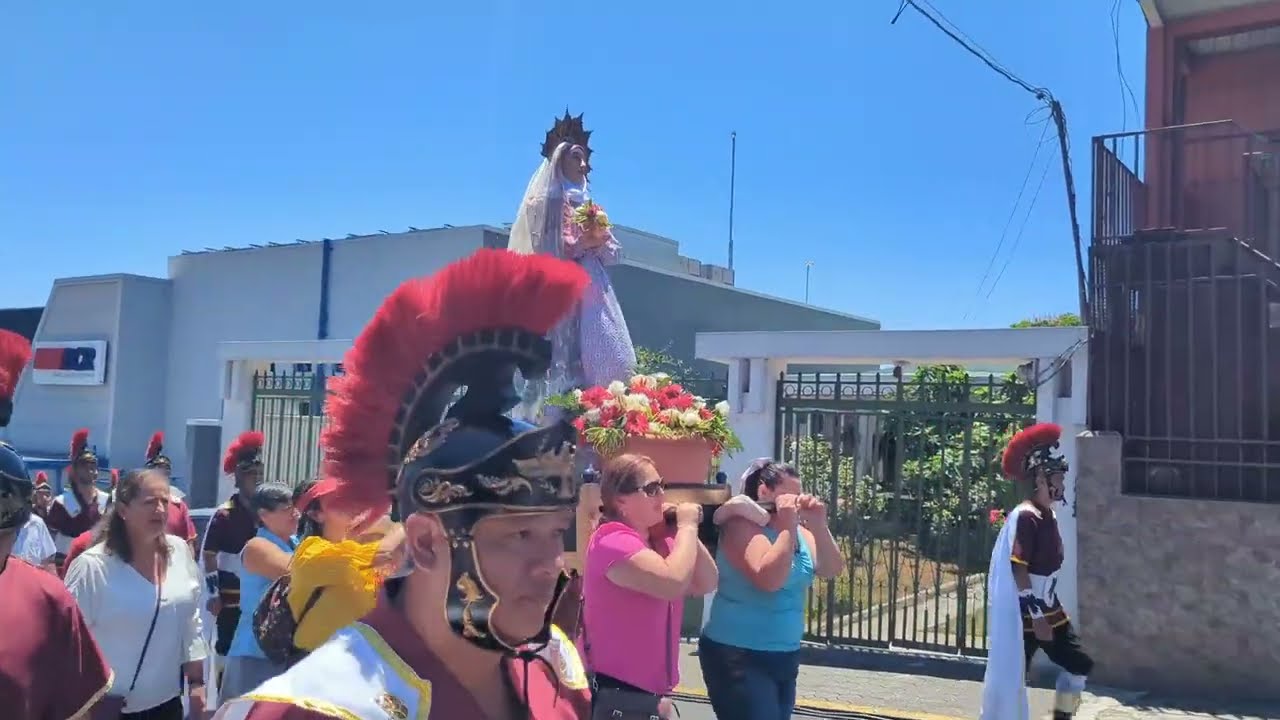 Procesión de Jesús Resucitado y La Virgen de La Alegría Domingo de Resurrección Tres Ríos 2024 HD
