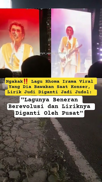 Ngakak‼️ Lagu Rhoma Irama Viral Yang Dia Bawakan Saat Konser, Lirik Judi Diganti Jadi Judol