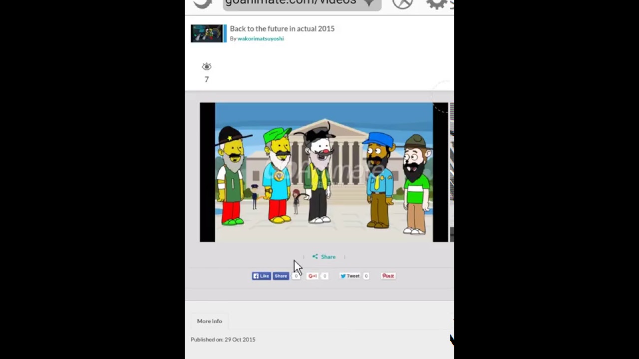 Goanimate 2015 Back to the future in actual 2015 (GoAnimate Ver) - YouTube