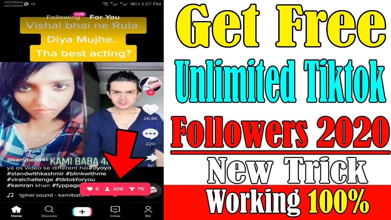 Get Free Unlimited TikTok Followers 2020 New trick || Tech BiLy 🔥 - YouTube