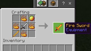 THE POWERFUL FIRE SWORD IN MCPE screenshot 4