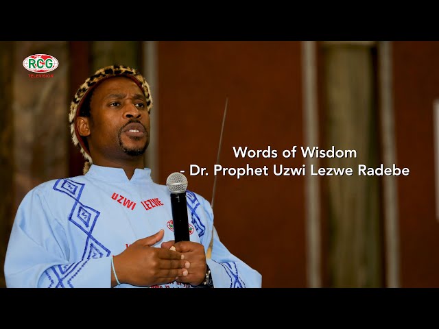 Words of Wisdom by Dr. Prophet Uzwi Lezwe Radebe - Guard Your Spirit (With Subtitles) class=