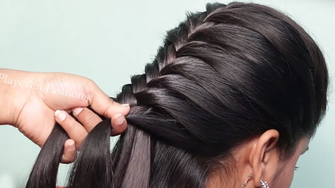 Trendy Hairstyle For Wedding Function 🥰😍Double Tap😍 Want to know more  ideas pl… | Fishtail braid hairstyles, Braided hairstyles for wedding, Hair  style on saree