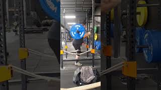 1st #squats in months + bag over bar #strongman #training