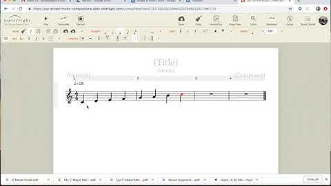 Writing C Major Scale