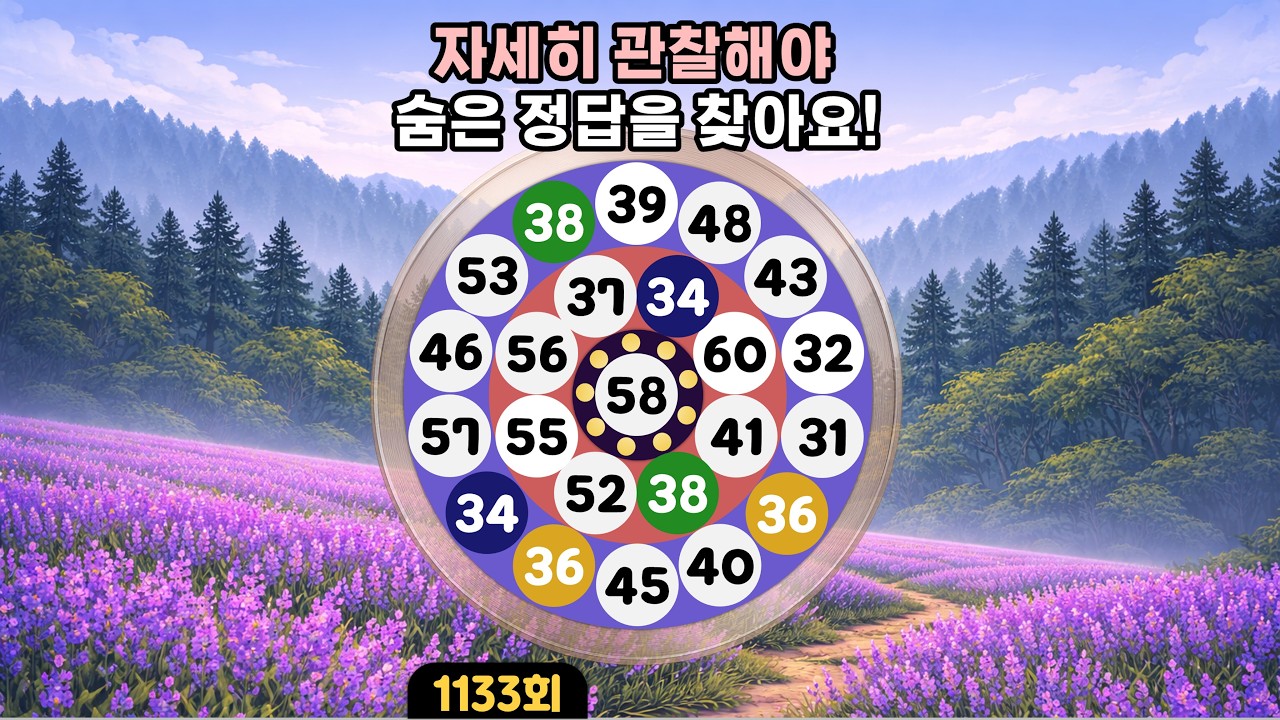 [같은숫자 찾기] 1133회 - 자세히 관찰해야 숨은 정답을 찾아요!. 