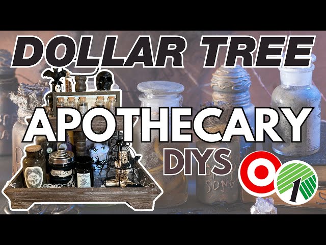 Apothecary Jars: DIY Designer Decor Dollar Tree Craft - My Crafty Zoo
