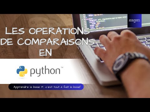 Les opérations de comparaison python