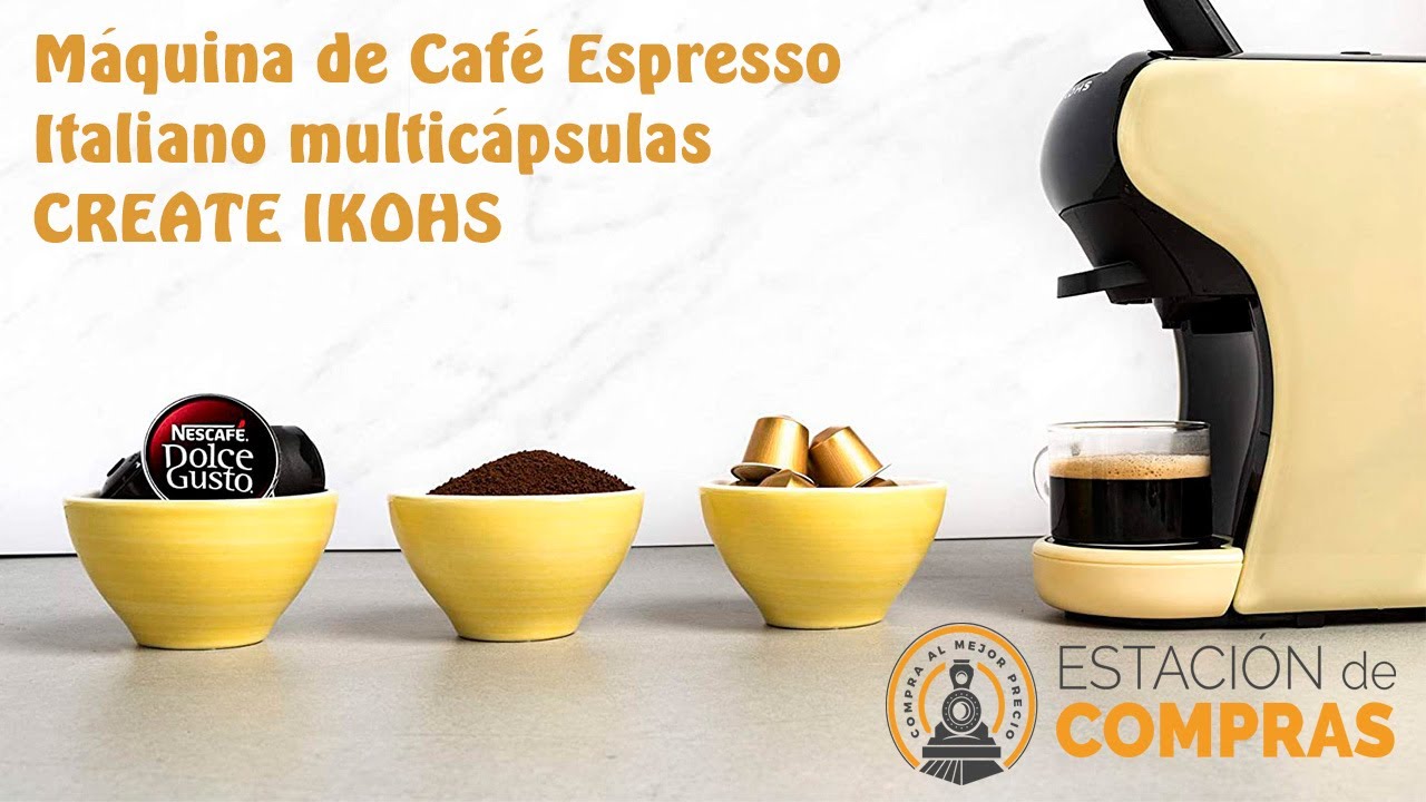 Máquina de Café Espresso Italiano multicápsulas CREATE IKOHS - YouTube