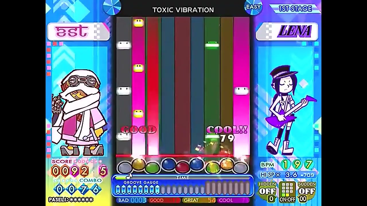 [ポップン]Lv10 TOXIC VIBRATION EASY(修正前)