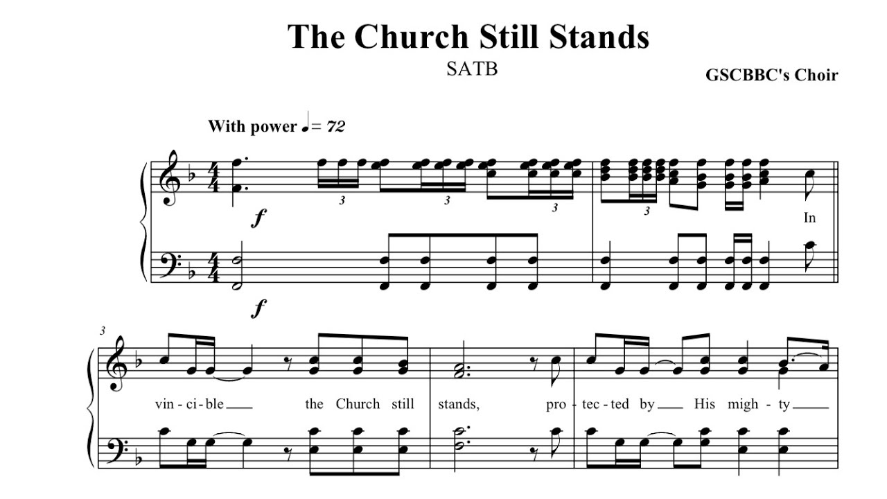 The Church Still Stands for Choir YouTube
