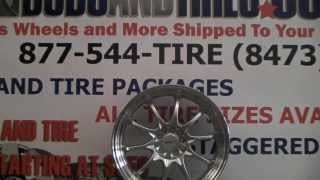 Dubsandtires.com 17 Inch Traklite Holeshot Wheels Hypersilver Racing Tuner Hellaflush Rims