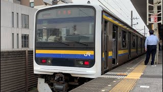 JR本千葉駅を入線.通過.発車する列車。(1)