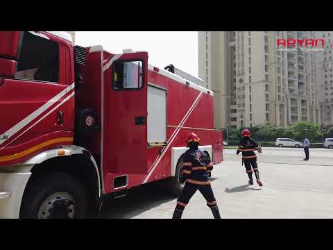Aryan Fire Vehicle in Action - video from Aryan Pumps and Enviro Solutions