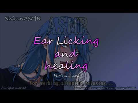 【ASMR/Binaural】Ear Licking & Nature Voice70 (healing)【リラックスできる耳舐め】