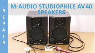 Repair of M-Audio Studiophile AV 40 Speakers