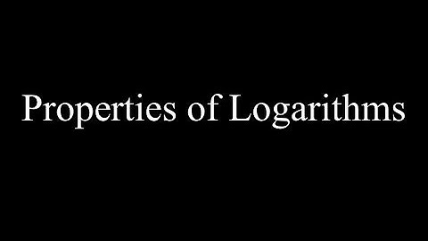 Lesson 9.3: Properties of Logarithms