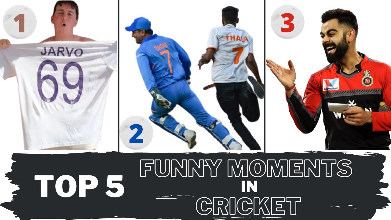 Top 5 Funny Moments in Cricket History | Funniest Moments Video - YouTube