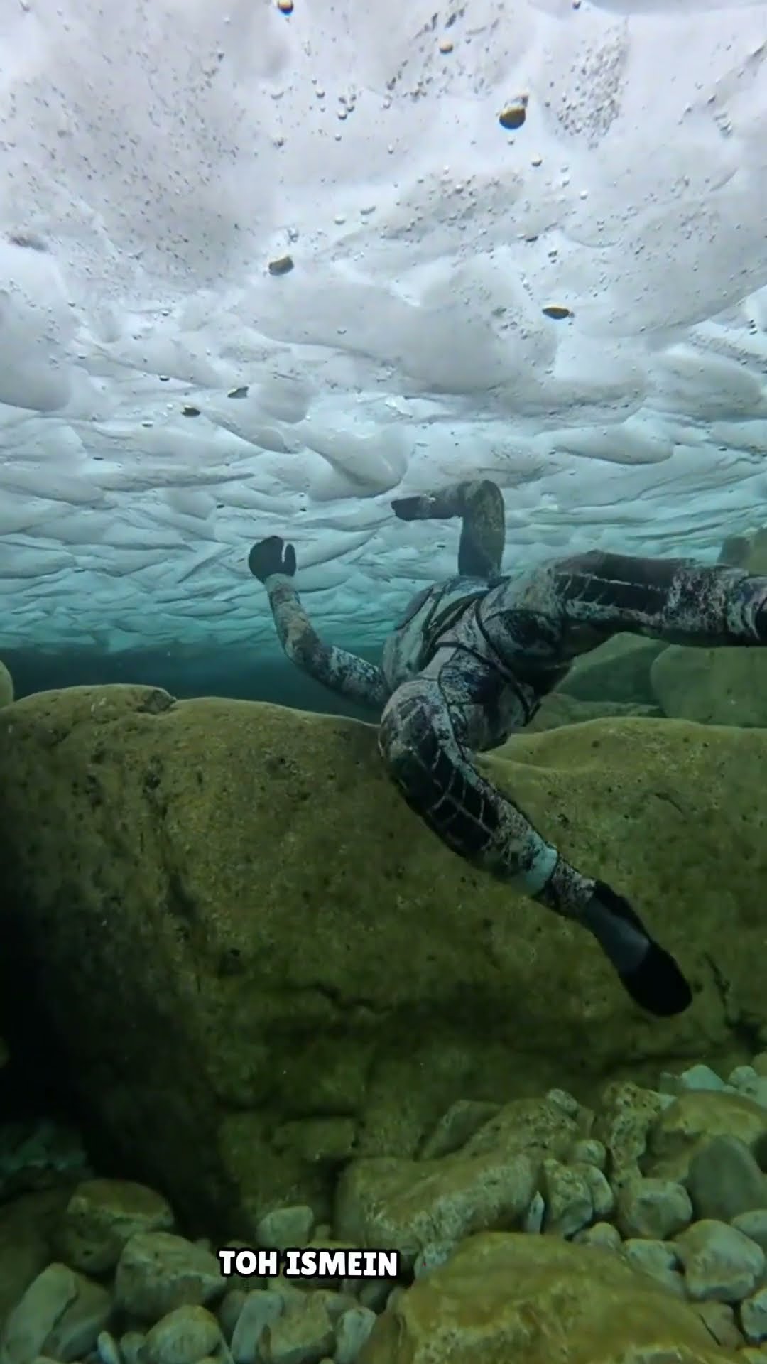 Ice diving #shortvideo