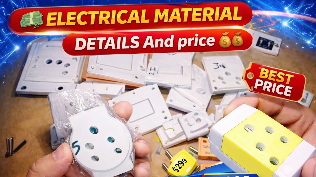 Electrical Items Full Details & Price 💵 | Switch, Socket, Plug | Shopping Video 🛒