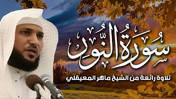 سورة النور تلاوة خاشعة     الشيخ ماهر المعيقلي   القرآن الكريم تلاوات خاشعة