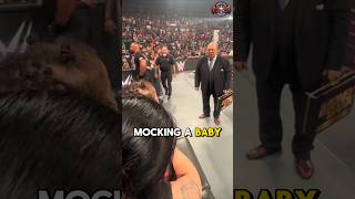 Paul Heyman mocks a young fan during Raw #wwe #wrestling