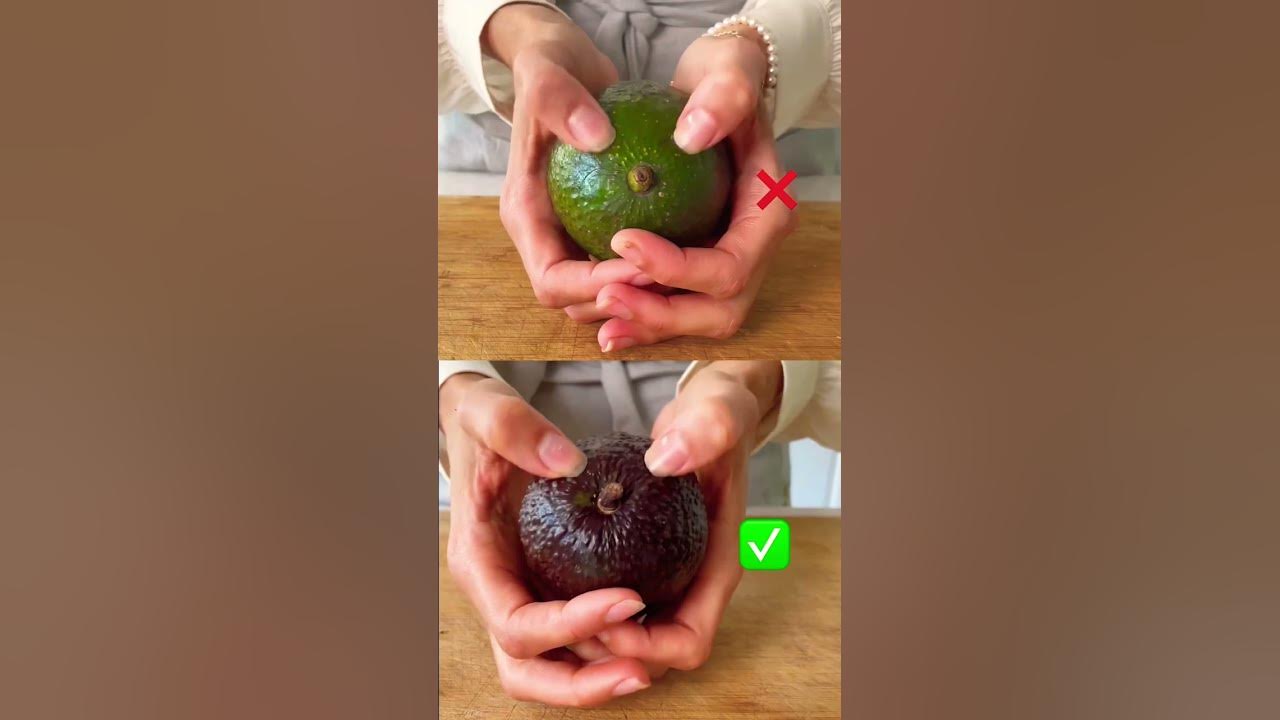 How to tell if your avocado is ripe! No more guessing! 🥑🤔🤗 #avocado #foodhacks #veganfood #fyp