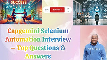 🔥 Capgemini Selenium Automation Interview Questions & Answers | Crack Your Next Interview! 🚀