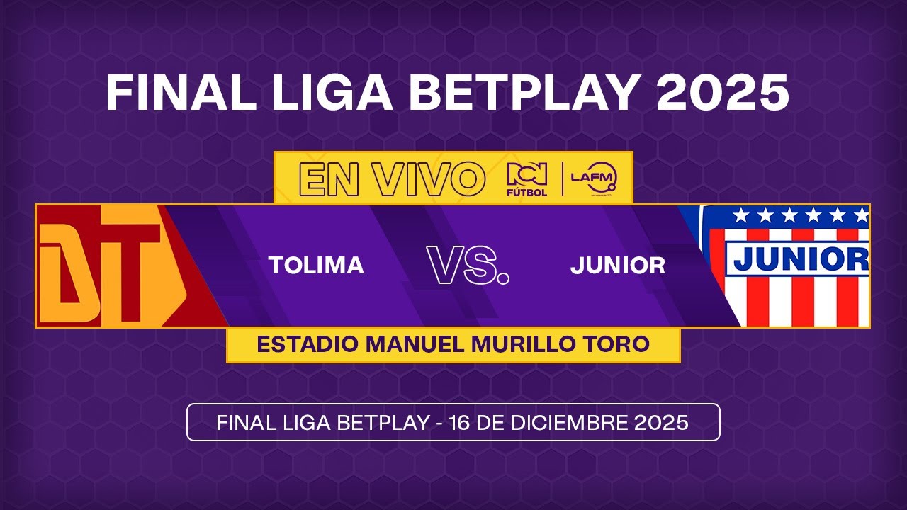 EN VIVO ⚽ Tolima v.s. Junior - Final Liga Betplay 2025-II - YouTube