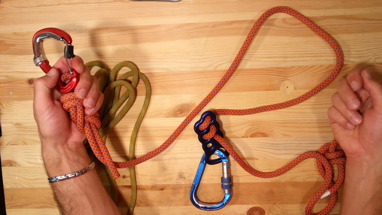 Come Costruire un kit per Via Ferrata con Dissipatore di Caduta - frizione (tutorial)