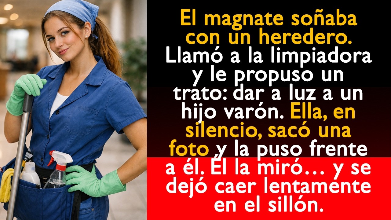 El magnate soñaba con un heredero. Llamó a la limpiadora y le propuso un trato: dar a luz...