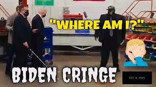 BIDEN CRINGE: "Where Am I?  I'm Right Here..."  Joe Biden looks frail and confused