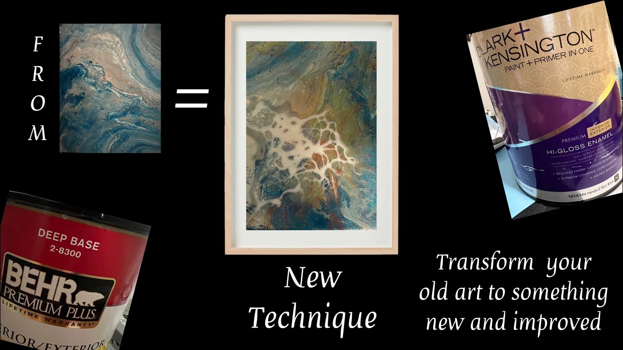 Untinted base C OVER an old Painting? Blooming over your old art tlp 