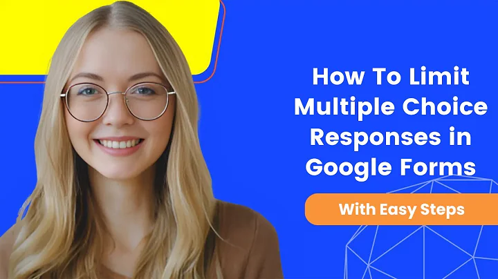How To Limit Multiple Choice Responses in Google Forms