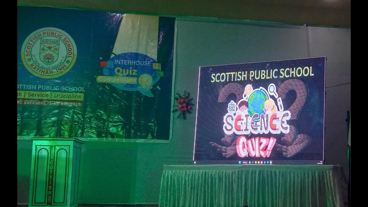 Scottish Public School Katihar Inter House Science Quiz Competition YouTube