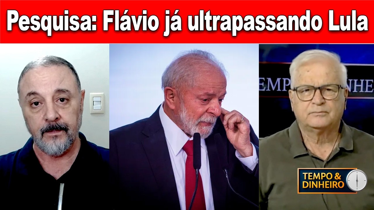 Lula e o PT está apavorado! Pesquisa Atlas mostra Flávio já ultrapassando!