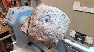 Woodturning  Looks like a Stone and turned like Rock !!